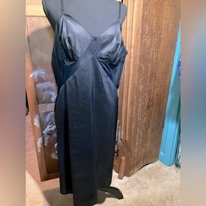 Black Vintage X/XL sexy slip dress